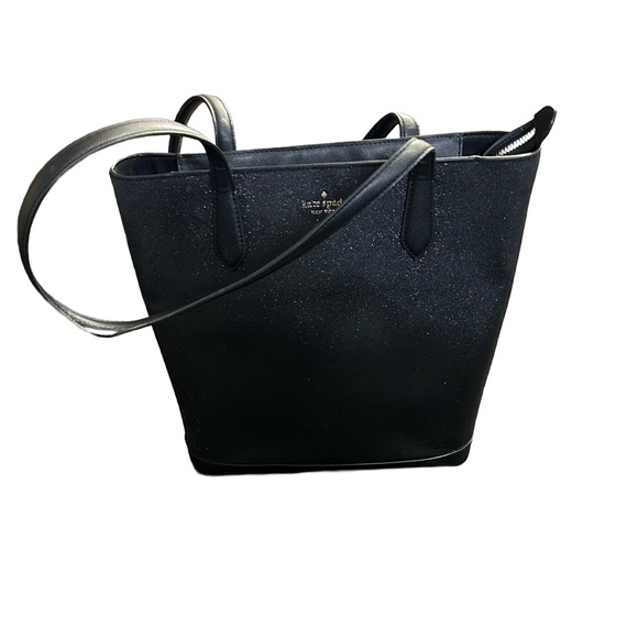 kate spade Black Sparkle Tote Bag